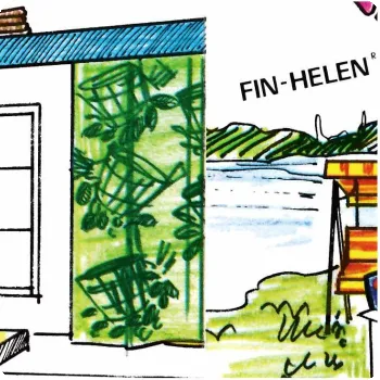 Piirros Helenius-esitteestä 1969